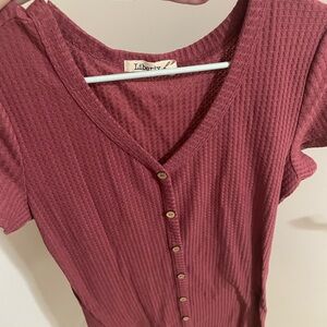 Liberty Love Rustic Rose Button Down Mini